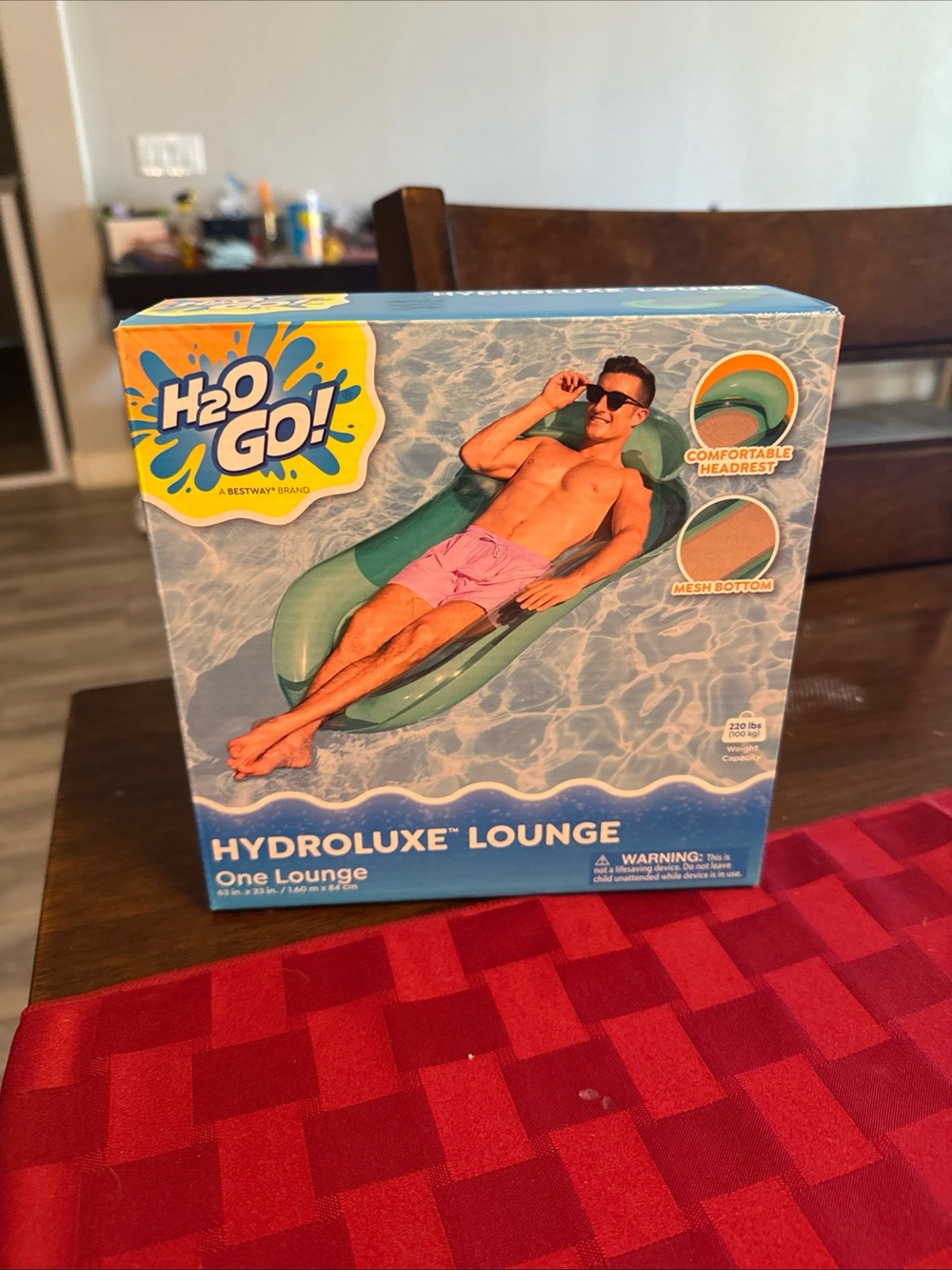 Hydroluxe Lounge - Green Inflatable Swim Lounger